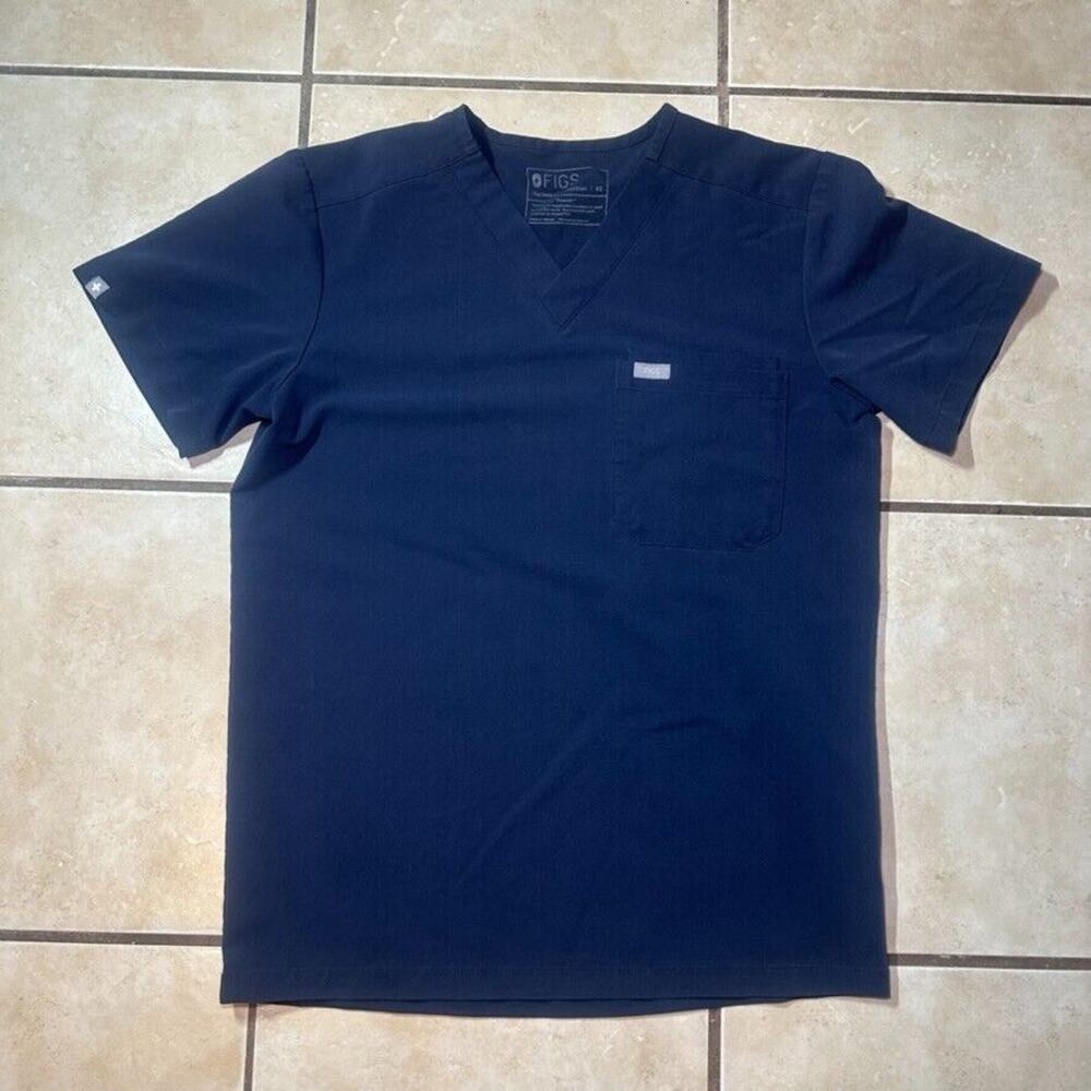 Figs Technical Collection Scrub Top V Neck Shirt FM1500 Mens Size XS